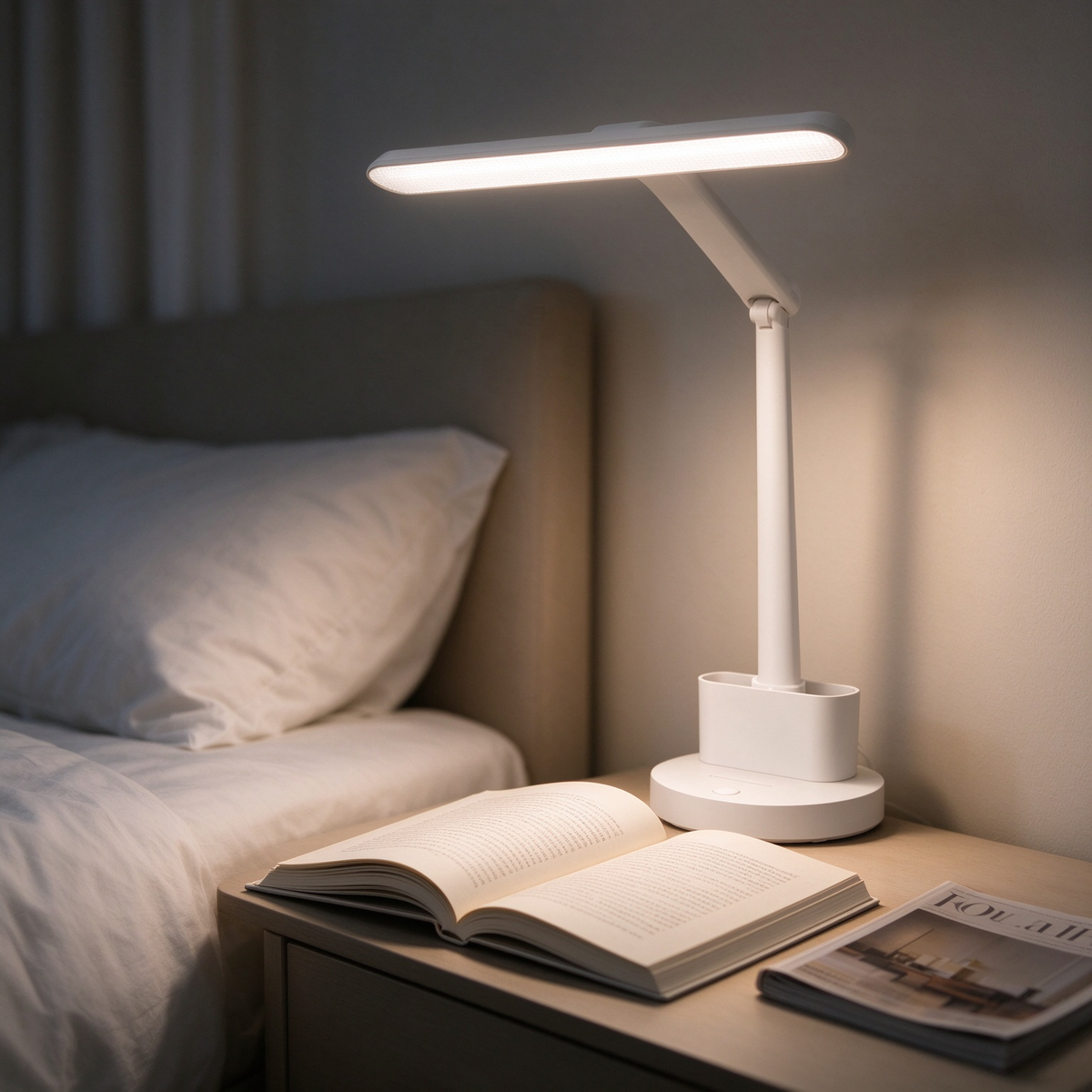 💡 LED Desk Lamp | Plastic Study Light | Adjustable Reading Lamp