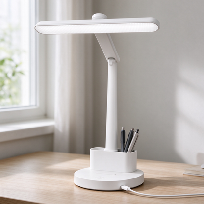 💡 LED Desk Lamp | Plastic Study Light | Adjustable Reading Lamp
