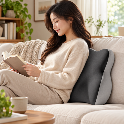 🪑 Lumbar Support | Memory Foam Back Cushion | Ergonomic Comfort Pillow