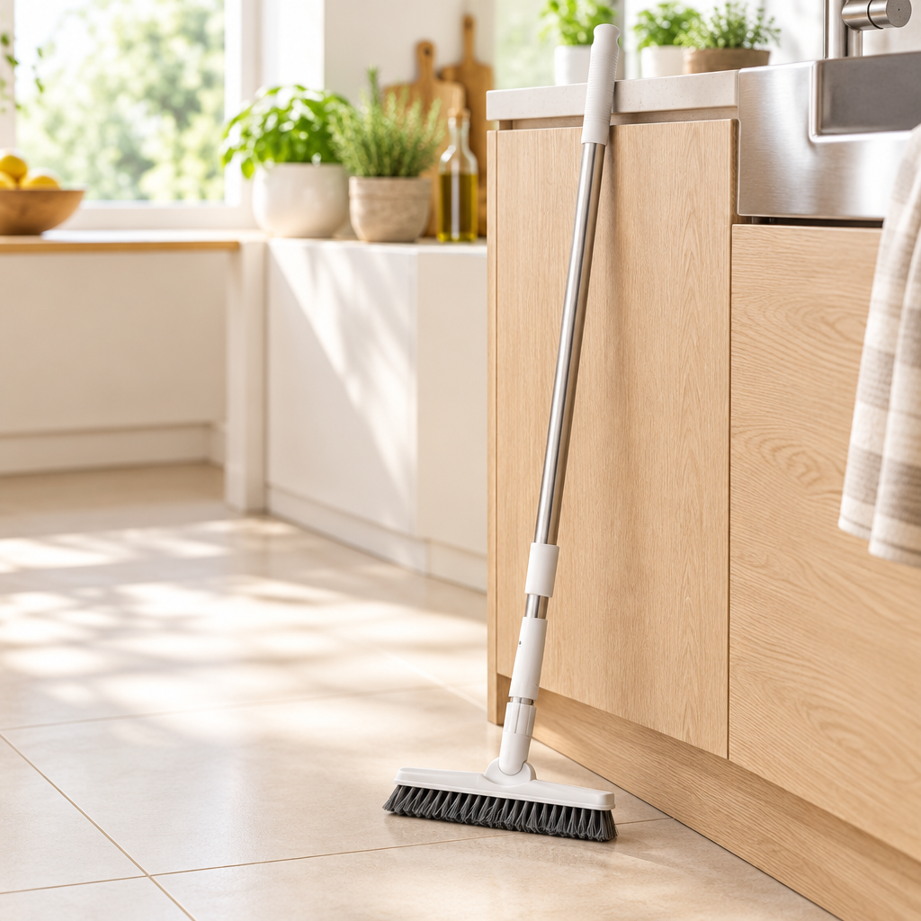 🧹 Deep Cleaning | Stainless Steel Floor Brush | Tight Gap Reach