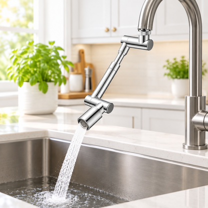 🚰 Faucet Extender | Metal Sink Attachment | Flexible Swivel Water Adapter