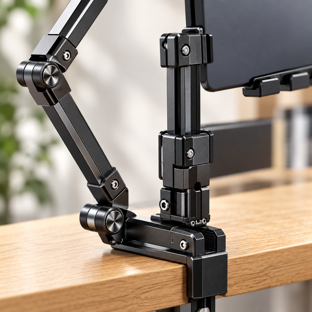 📱 Bedside Tablet Stand | Adjustable Clamp Holder | Hands-Free Viewing Arm