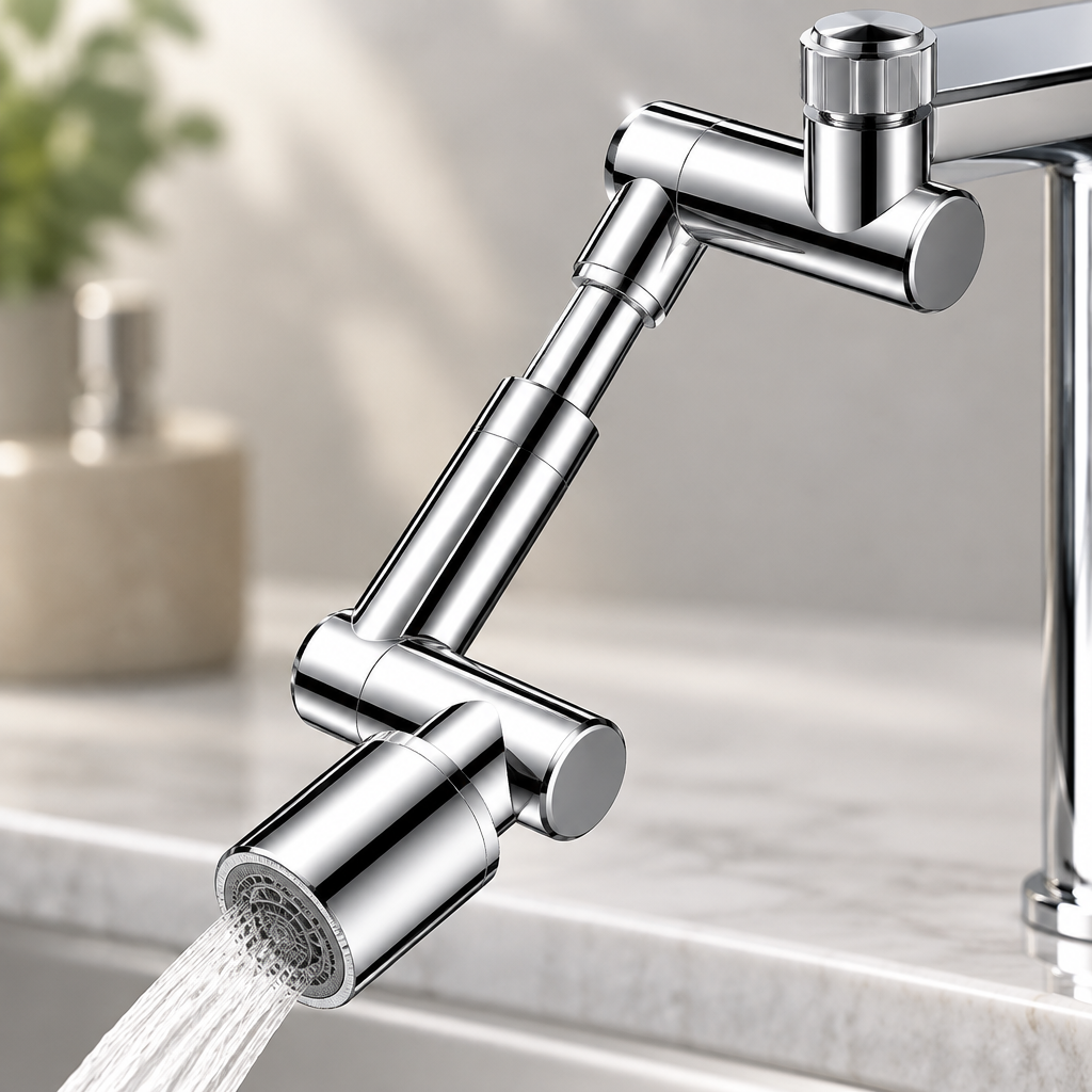 🚰 Faucet Extender | Metal Sink Attachment | Flexible Swivel Water Adapter