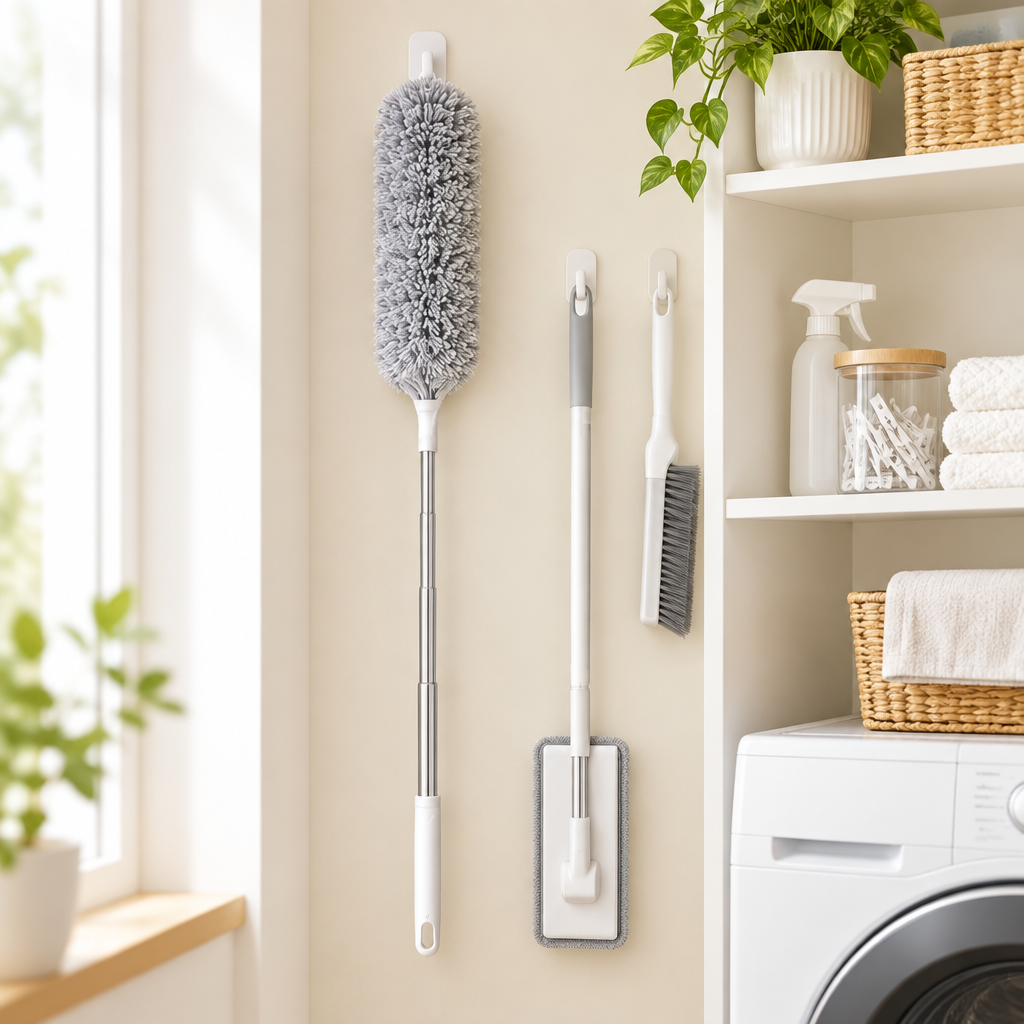 🪶 Extendable Duster | Microfiber Cleaning Tool | High-Reach Dust Cleaner