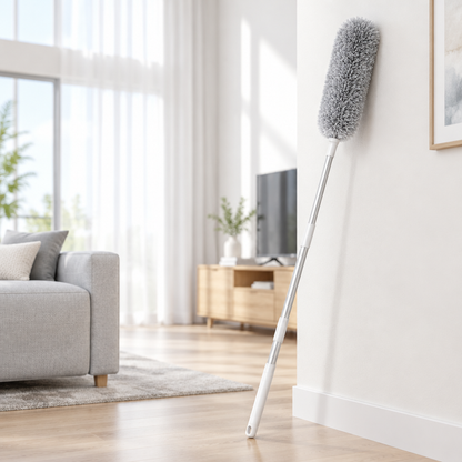 🪶 Extendable Duster | Microfiber Cleaning Tool | High-Reach Dust Cleaner