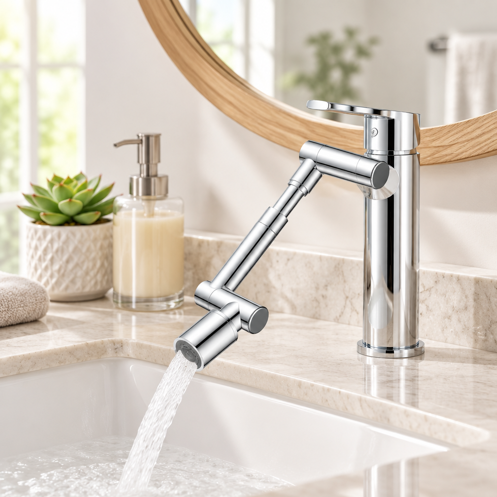 🚰 Faucet Extender | Metal Sink Attachment | Flexible Swivel Water Adapter