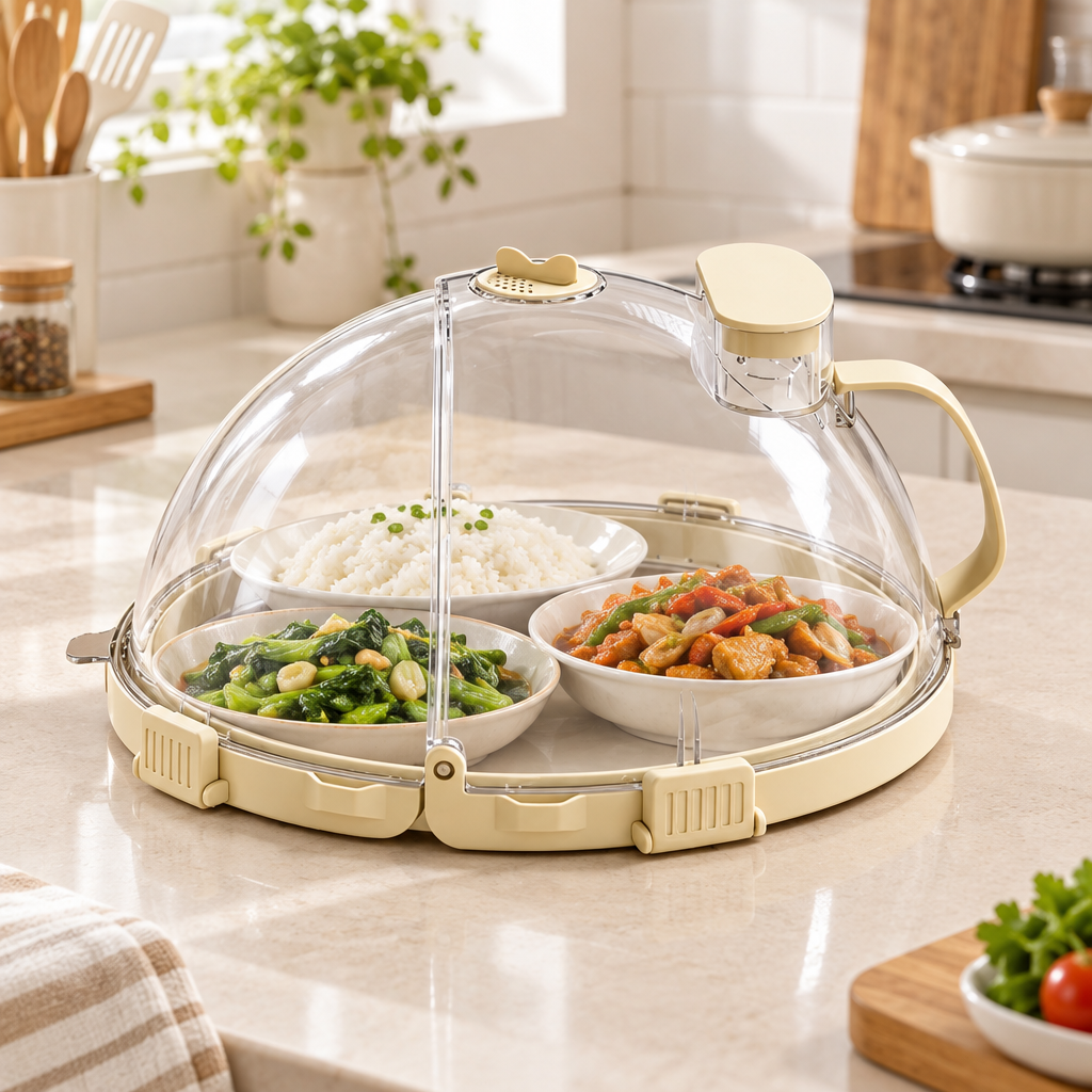 🍽️ Microwave Cover | Clear Food Guard | Splatter-Proof Heating Helper