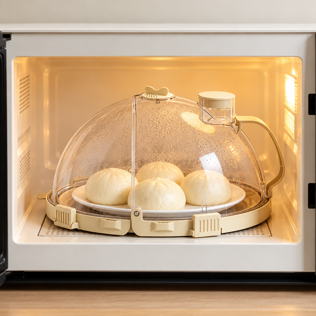 🍽️ Microwave Cover | Clear Food Guard | Splatter-Proof Heating Helper