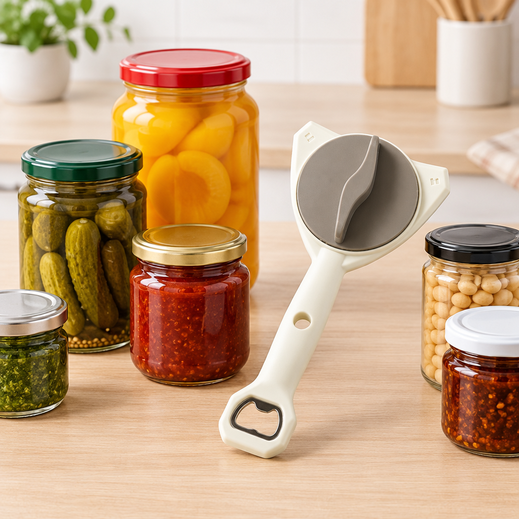 🥫 Jar Opener | ABS Kitchen Tool | Easy-Grip Multi-Function Helper