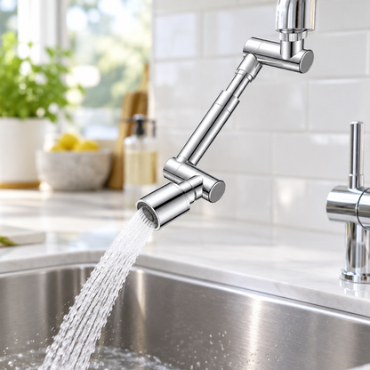 🚰 Faucet Extender | Metal Sink Attachment | Flexible Swivel Water Adapter